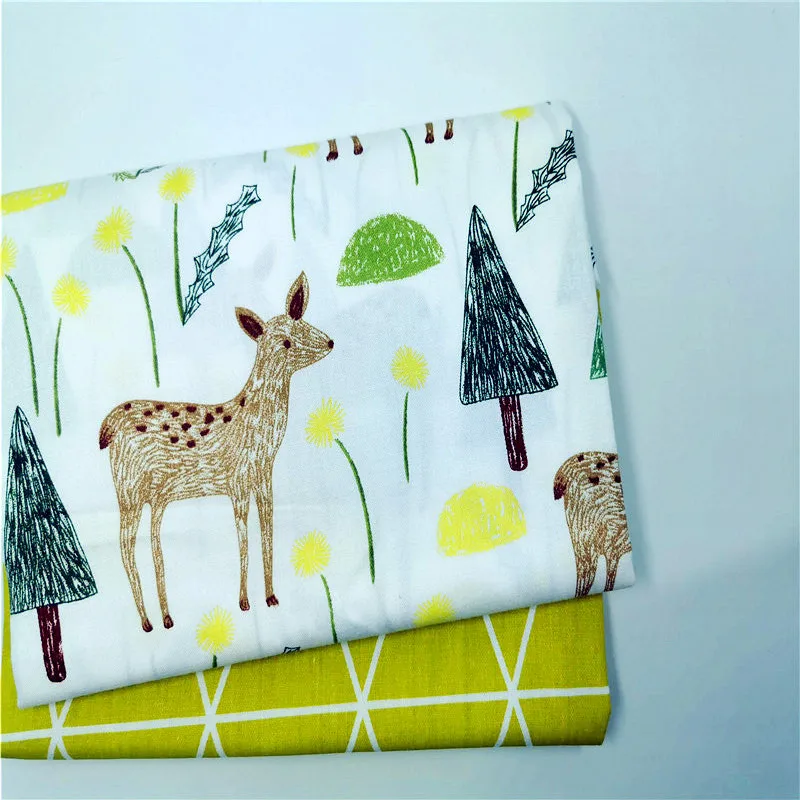 Fawn Print Cotton Twill Fabric Patchwork Cotton Fabric DIY Sewing Craft Textile Child Fabric Dormitory Decoration Material
Fawn Print Cotton Twill Fabric Patchwork Cotton Fabric DIY Sewing Craft Textile Child Fabric Dormitory Decoration Material