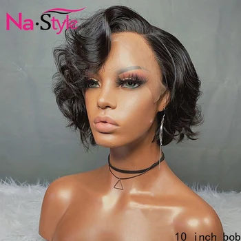 short wigs human hair For Black Women 13x4 bob wig lace front human hair wigs pre plucked brazilian hair wigs 130 remy hair
short wigs human hair For Black Women 13x4 bob wig lace front human hair wigs pre plucked brazilian hair wigs 130 remy hair
