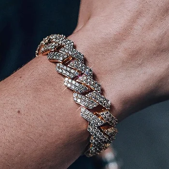 Men's Hip Hop Bracelet 2Row Curb Cuban Bracelet Iced Out CZ Bracelet Gold Silver Color for Men Luxury Box Clasp Drop Shipping
Men's Hip Hop Bracelet 2Row Curb Cuban Bracelet Iced Out CZ Bracelet Gold Silver Color for Men Luxury Box Clasp Drop Shipping
