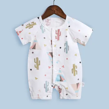 Baby Clothes Rompers One-Piece Buttons-Up O-Neck Breathable Cool Short-Sleeves Rompers 3-18Month
Baby Clothes Rompers One-Piece Buttons-Up O-Neck Breathable Cool Short-Sleeves Rompers 3-18Month