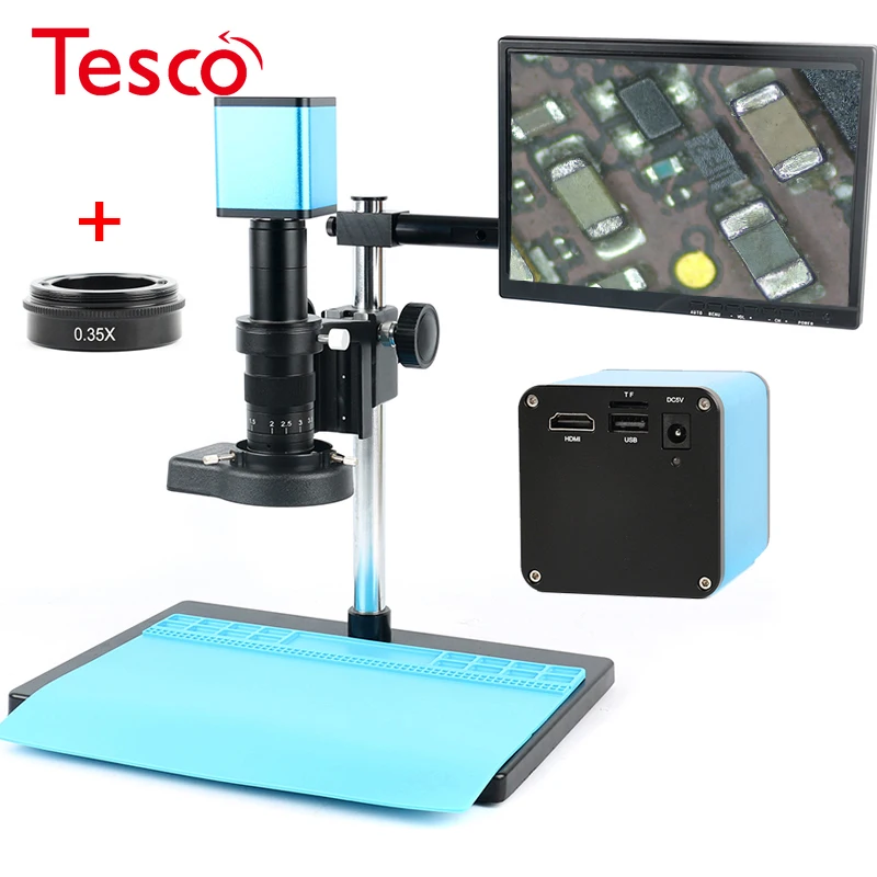 Autofocus IMX290 HDMI TF Video Auto Focus Industry Microscope Camera + 180X C-Mount Lens+Stand+144 LED Ring Light+10.1" LCD
Autofocus IMX290 HDMI TF Video Auto Focus Industry Microscope Camera + 180X C-Mount Lens+Stand+144 LED Ring Light+10.1" LCD