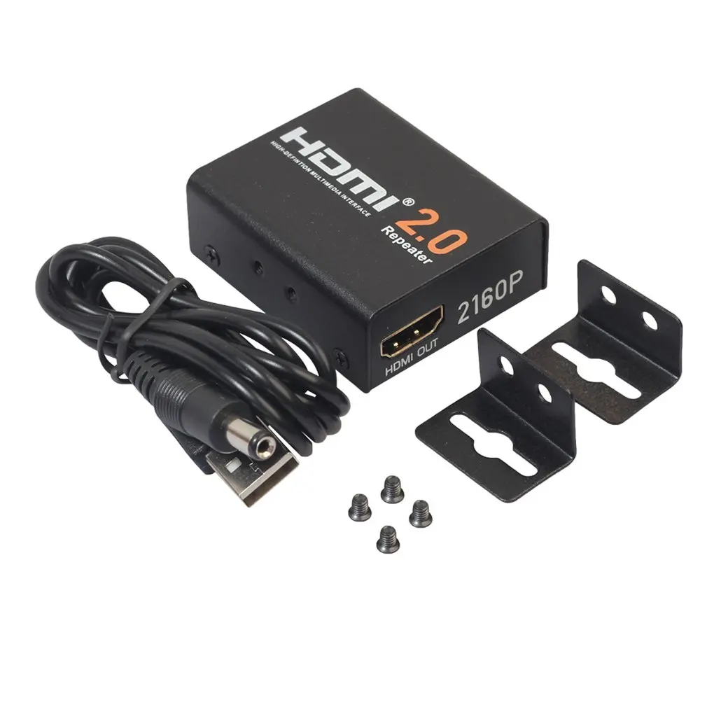 HDMI 2.0 Splitter Repeater HDMI Extender Signal Amplifier Booster Adapter HDCP 2.2 EDID For HDTV PS4 DVD
HDMI 2.0 Splitter Repeater HDMI Extender Signal Amplifier Booster Adapter HDCP 2.2 EDID For HDTV PS4 DVD