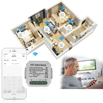 Tuya Wifi Power Meter Switch Module Concealed Wireless Relay Switch voice control Consumption Monitor Measurement Smart Home new
Tuya Wifi Power Meter Switch Module Concealed Wireless Relay Switch voice control Consumption Monitor Measurement Smart Home new