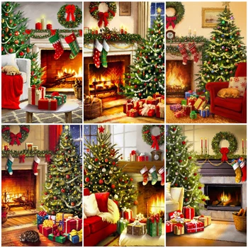 AZQSD Unframe Oil Painting By Numbers Canvas Christmas Tree DIY Handmade Gift Coloring By Numbers Landscape Home Decor
AZQSD Unframe Oil Painting By Numbers Canvas Christmas Tree DIY Handmade Gift Coloring By Numbers Landscape Home Decor