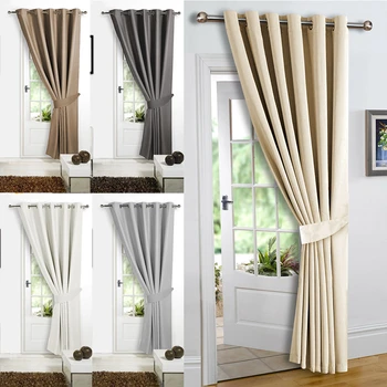 Modern Insulated Thick Thermal Precision Warmth Blackout Door Curtains Pair Eyelet Ring Top Curtain for Living Room 280 GSM
Modern Insulated Thick Thermal Precision Warmth Blackout Door Curtains Pair Eyelet Ring Top Curtain for Living Room 280 GSM