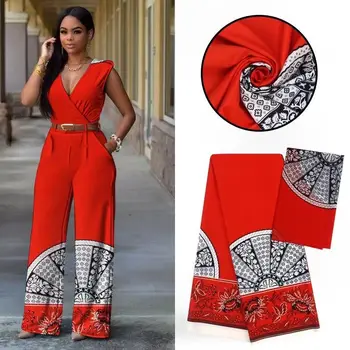 

4Yards Wonderful red printed pattern african audel.modell silk lace fabric and 2Yards chiffon scarf for dress VS4-6