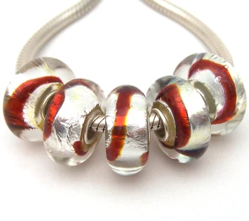 JGWG1153 5X 100% Authenticity S925 Sterling Silver Beads Murano Glass beads Fit European Charms Bracelet diy jewelry Lampwork
JGWG1153 5X 100% Authenticity S925 Sterling Silver Beads Murano Glass beads Fit European Charms Bracelet diy jewelry Lampwork