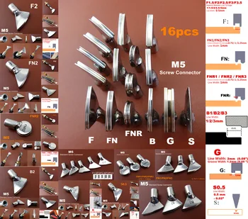 16pcs Leather Craft Electric Edging & Creasing Machine Soldering Iron Replace Mini Head Tip Tool Set M5 Standard Screw Connector
16pcs Leather Craft Electric Edging & Creasing Machine Soldering Iron Replace Mini Head Tip Tool Set M5 Standard Screw Connector