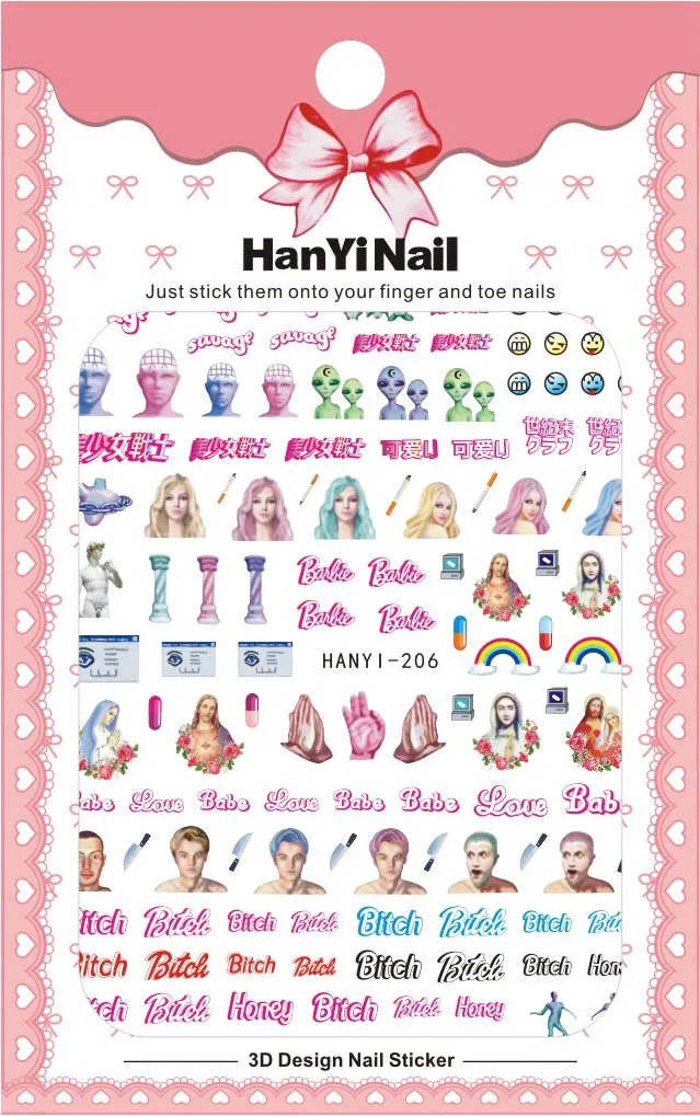 Cartoon Patterns! Nails Art Manicure Back Glue Decal Decorations Design Nail Sticker For Nails Tips Beauty
Cartoon Patterns! Nails Art Manicure Back Glue Decal Decorations Design Nail Sticker For Nails Tips Beauty