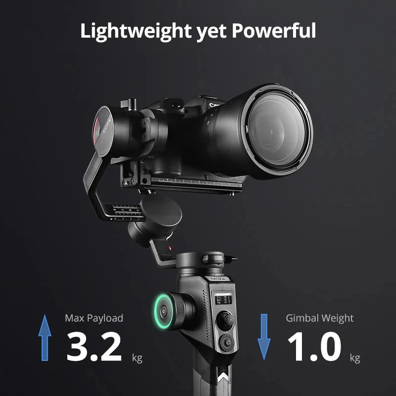 MOZA Aircross 2 3 Axis Handheld Gimbal Stabilizer 3.2KG payload DSLR Mirrorless Camera Sony A6000 RX100 A7 Series Panoramic
MOZA Aircross 2 3 Axis Handheld Gimbal Stabilizer 3.2KG payload DSLR Mirrorless Camera Sony A6000 RX100 A7 Series Panoramic