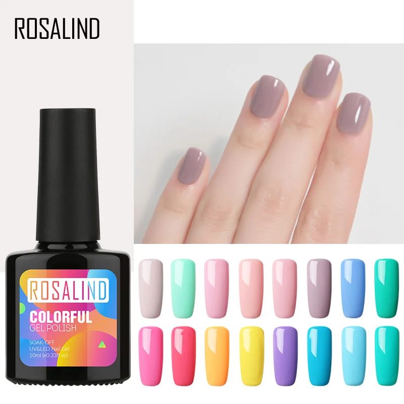 ROSALIND 10ml Gel Nail Polish UV LED Nail Gel For Nail Art Lacquer Vernis Semi Permanent Acryl Hybrid Gel Varnishes Top Coat
ROSALIND 10ml Gel Nail Polish UV LED Nail Gel For Nail Art Lacquer Vernis Semi Permanent Acryl Hybrid Gel Varnishes Top Coat