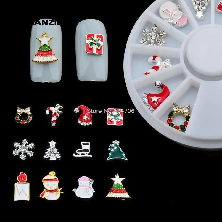 MANZILIN SP0001-01 New 3d Alloy Christmas Design Nail Art Decoration Wheel Glitter Rhinestone Manicure Nail Supplies Tools
MANZILIN SP0001-01 New 3d Alloy Christmas Design Nail Art Decoration Wheel Glitter Rhinestone Manicure Nail Supplies Tools