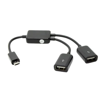Micro USB OTG Adapter Cable with Dual Port Hub for Galaxy S5 S4 S3 Note2 Note3 Note4 Phone & Tablet 2PCS
Micro USB OTG Adapter Cable with Dual Port Hub for Galaxy S5 S4 S3 Note2 Note3 Note4 Phone & Tablet 2PCS
