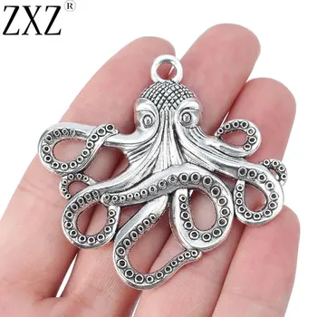 ZXZ 5pcs Tibetan Silver Large Octopus Squid Charms Pendants for Necklace Jewelry Making Findings 59x57mm
ZXZ 5pcs Tibetan Silver Large Octopus Squid Charms Pendants for Necklace Jewelry Making Findings 59x57mm