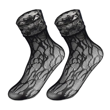 Black Lace Socks Women Summer Transparent Socks Lolita Girls Women Fashion Pattern Fishnet Socks Female Sokken Kabaretki
Black Lace Socks Women Summer Transparent Socks Lolita Girls Women Fashion Pattern Fishnet Socks Female Sokken Kabaretki