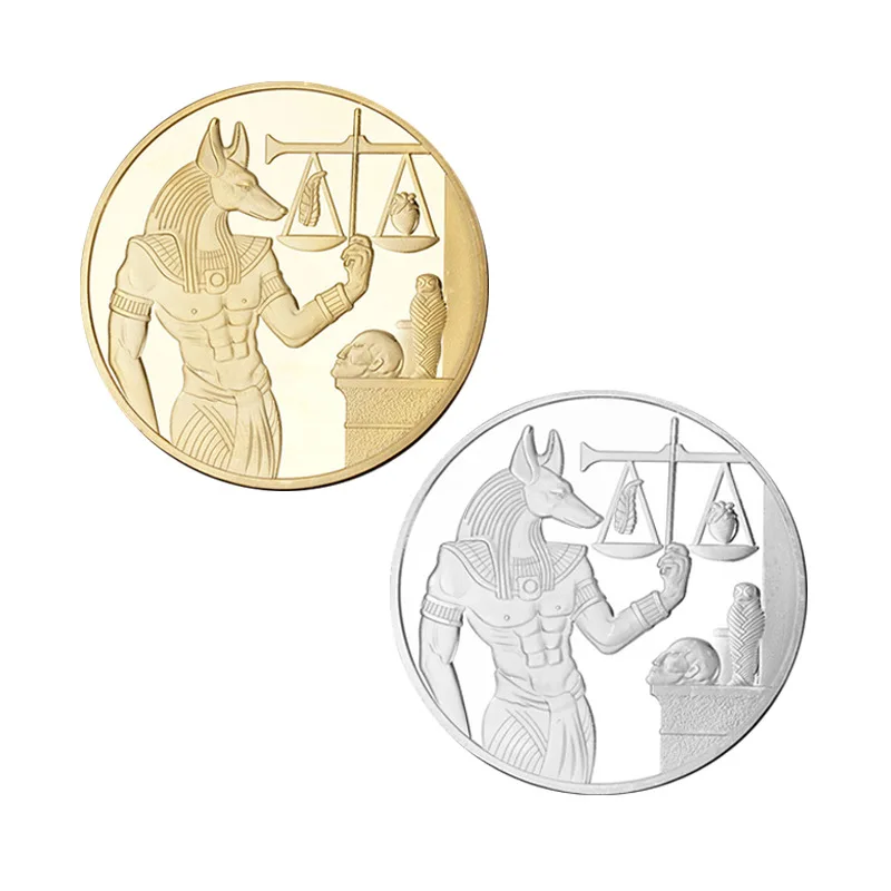 Gold Plated Egypt Death Protector Anubis Coin Copy Coins Egyptian God Of Death Commemorative Coins Collection Gift Silver
Gold Plated Egypt Death Protector Anubis Coin Copy Coins Egyptian God Of Death Commemorative Coins Collection Gift Silver