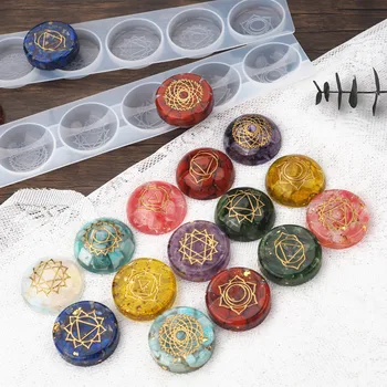 2pcs/2 Pcs/Set DIY Epoxy Resin Mold Seven Chakras Semicircle Hemisphere Round Mirror Silicone Crystal Epoxy Mold For Key Pendant
2pcs/2 Pcs/Set DIY Epoxy Resin Mold Seven Chakras Semicircle Hemisphere Round Mirror Silicone Crystal Epoxy Mold For Key Pendant