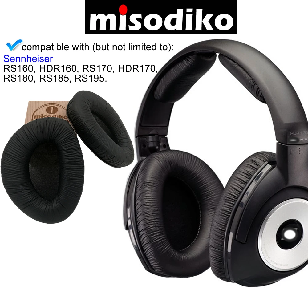 Сменные амбушюры misodiko для Sennheiser RS160 HDR160 RS170 HDR170 RS180 RS185 RS195|Аксессуары наушников| |