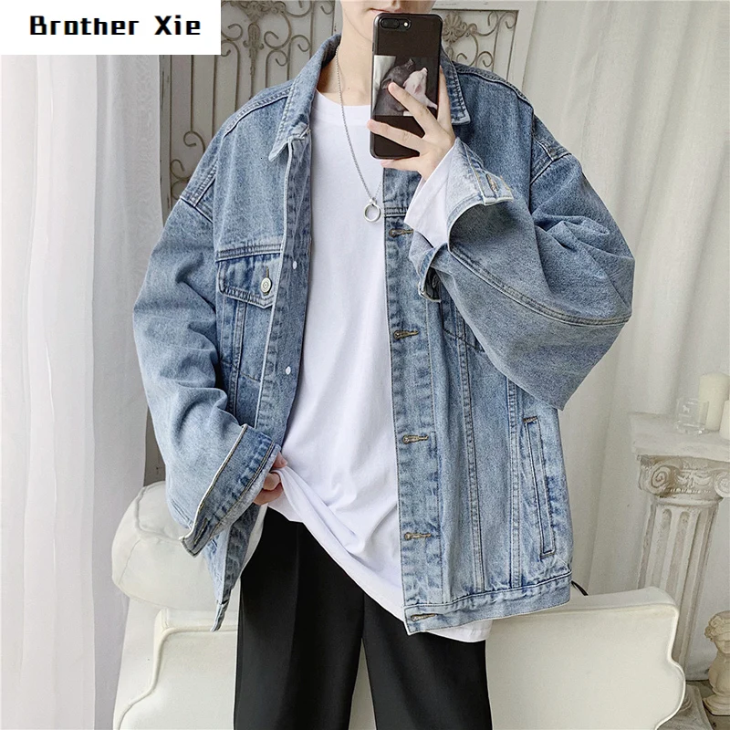 Denim Jacket Men's Fashion Washed Solid Color Casual Denim Jacket Man Streetwear Wild Hip Hop Loose Bomber Jacket Male M-2XL
Denim Jacket Men's Fashion Washed Solid Color Casual Denim Jacket Man Streetwear Wild Hip Hop Loose Bomber Jacket Male M-2XL