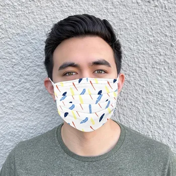 20PCS Unisex Adults Disposable Mask Colorful Printed Earloop Mask Breathable 3 Layers Non-woven Fabric Mask Mascarillas Masque
20PCS Unisex Adults Disposable Mask Colorful Printed Earloop Mask Breathable 3 Layers Non-woven Fabric Mask Mascarillas Masque
