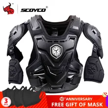 Scoyco ce オートバイ鎧モトクロス胸バックプロテクター鎧ベストオートバイジャケットベストレーシングプロテクガード mx 鎧(China)