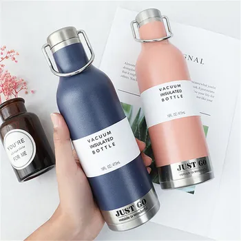 470ML Stainless Steel Thermal Water Bottle Vacuum Flasks for Water Portable Sport Cycling Camping Bicycle Bottle Drinking Kettle
470ML Stainless Steel Thermal Water Bottle Vacuum Flasks for Water Portable Sport Cycling Camping Bicycle Bottle Drinking Kettle