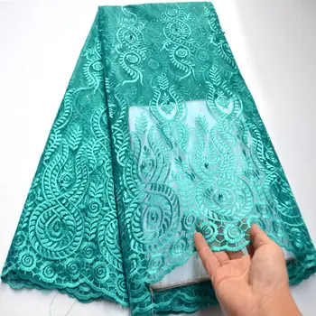 Latest Teal African Fabrics Flowers High Quality 2020 Nigerian Net Lace Fabric with Stone Beads Lace for Women Dresses Ki176
Latest Teal African Fabrics Flowers High Quality 2020 Nigerian Net Lace Fabric with Stone Beads Lace for Women Dresses Ki176