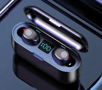 Wireless Earphone Bluetooth V5.0 F9 TWS LED Display 2000mAh Charging Box Headsets With Microphone vs b11 for all smart phone
Wireless Earphone Bluetooth V5.0 F9 TWS LED Display 2000mAh Charging Box Headsets With Microphone vs b11 for all smart phone
