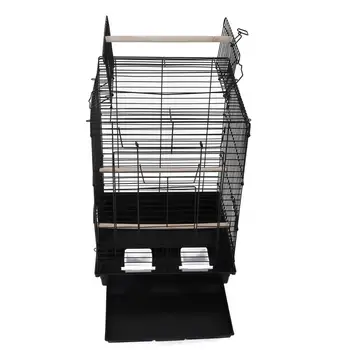 Bird Cage Pet Supplies Metal Cage with Open Play Top Black
Bird Cage Pet Supplies Metal Cage with Open Play Top Black