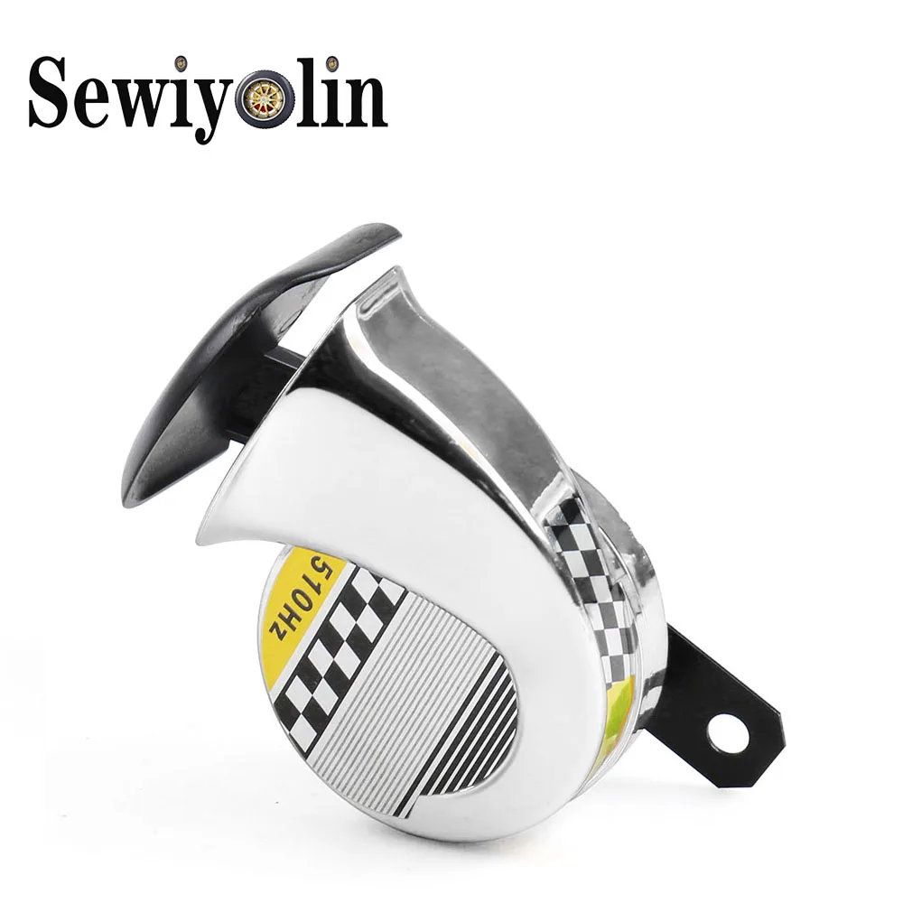 

Sewiyolin UK 2019 12V DC 105db 510Hz Snail Air Motorcycle Horn Siren Loud for Car Truck Motorbike Waterproof Air Horn Subwoofer