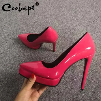 Coolcept Office Ladies Pumps Pointed Toe Slip On Thin High Heels Shoes Solid Color Platform Wedding Women Footwear Size 35-47
Coolcept Office Ladies Pumps Pointed Toe Slip On Thin High Heels Shoes Solid Color Platform Wedding Women Footwear Size 35-47