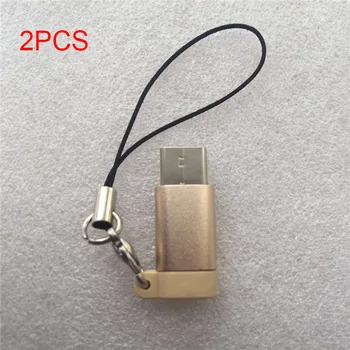 2 Pcs USB Type C to Micro USB Adapter Aluminum Convert Connector with Keychain for Samsung Galaxy S8 Macbook UY8
2 Pcs USB Type C to Micro USB Adapter Aluminum Convert Connector with Keychain for Samsung Galaxy S8 Macbook UY8