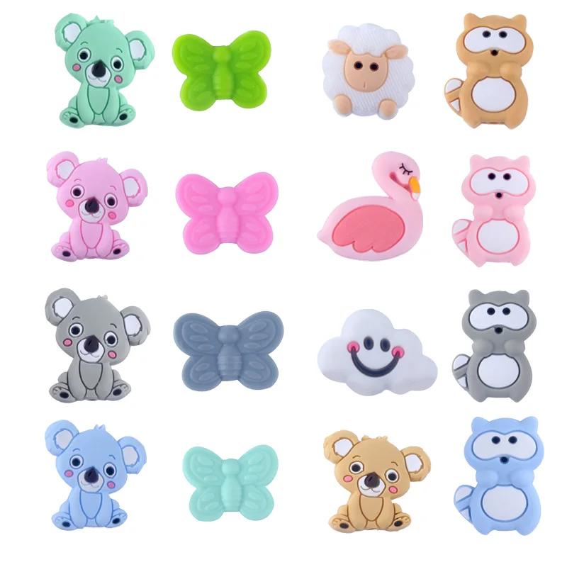 3PCS Food Grade Silicone Beads Mini Koala Sheep Baby Teething Toys Can DIY Teether Nursing Products
3PCS Food Grade Silicone Beads Mini Koala Sheep Baby Teething Toys Can DIY Teether Nursing Products
