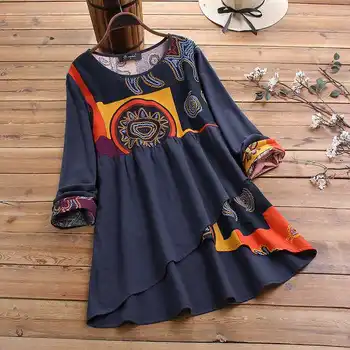 Spring Vintage Floral Printed Blouse ZANZEA Women Pacthwork Cotton Tunic Tops Casual Long Sleeve Blusas Female Shirts Chemise 7 
Spring Vintage Floral Printed Blouse ZANZEA Women Pacthwork Cotton Tunic Tops Casual Long Sleeve Blusas Female Shirts Chemise 7