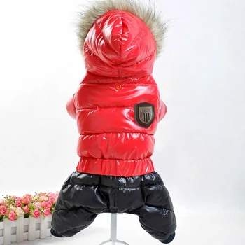 Pet Warm Down Jacket Cotton-padded Hooded Windproof Jumpsuit Thickening 4 Legged Coat For Small Medium Dogs Ubranka Dla Psa NEW 
Pet Warm Down Jacket Cotton-padded Hooded Windproof Jumpsuit Thickening 4 Legged Coat For Small Medium Dogs Ubranka Dla Psa NEW