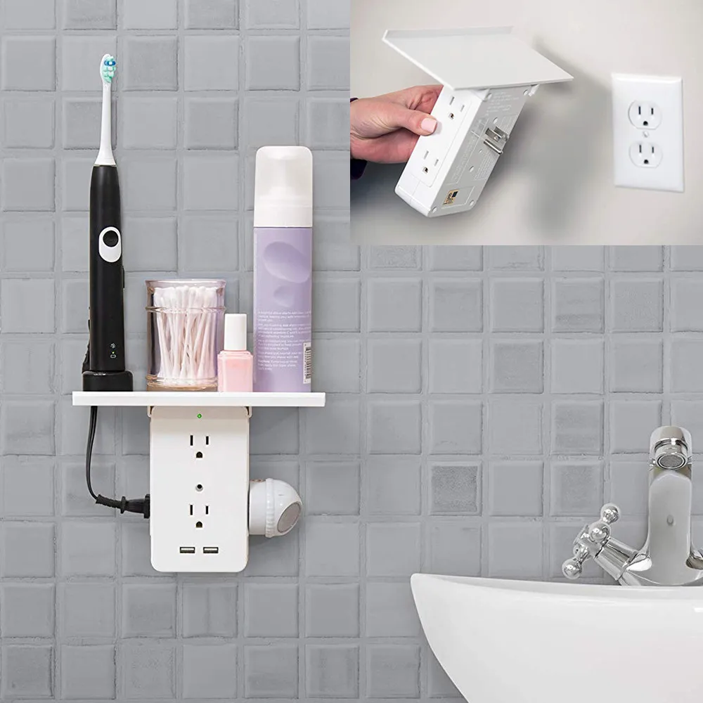 Switch Socket Rack Socket Shelf 8- US Standard Multi-function Bathroom AC Power Outlet Shelf With USB Storage Holder Bathroom St
Switch Socket Rack Socket Shelf 8- US Standard Multi-function Bathroom AC Power Outlet Shelf With USB Storage Holder Bathroom St