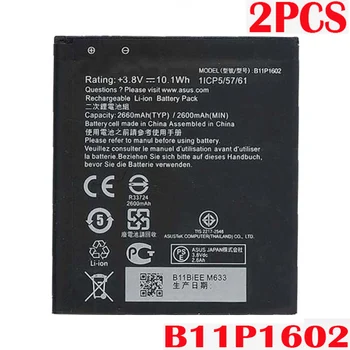 Original 2PCS 2660mAh B11P1602 Battery For ASUS Zenfone Go 5 ZB500KL X00AD X00ADC X00ADA HIgh quality battery+Tracking Number