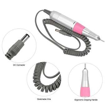 30000RPM Electric Nail Drill Pen Nail Drill Handle Handpiece for Manicure Pedicure Machine Accessory Tool
30000RPM Electric Nail Drill Pen Nail Drill Handle Handpiece for Manicure Pedicure Machine Accessory Tool