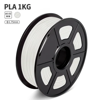 

PLA White Color Filament 1kg for 3D Printing 1.75mm with Spool Harmless Material FDM 3D Printer Pen 0.02mm Tolerance No Bubble