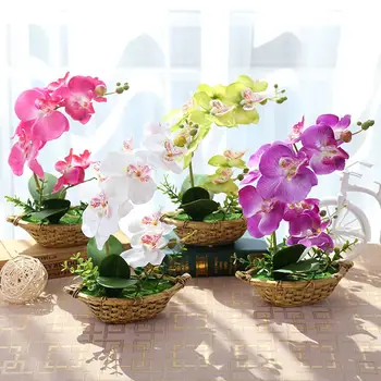 1 PC Artificial Flower Double Fork Butterfly Orchid Bonsai With Flower Pot Mini Bonsais For Home Wedding DIY Decoration Supplies
1 PC Artificial Flower Double Fork Butterfly Orchid Bonsai With Flower Pot Mini Bonsais For Home Wedding DIY Decoration Supplies