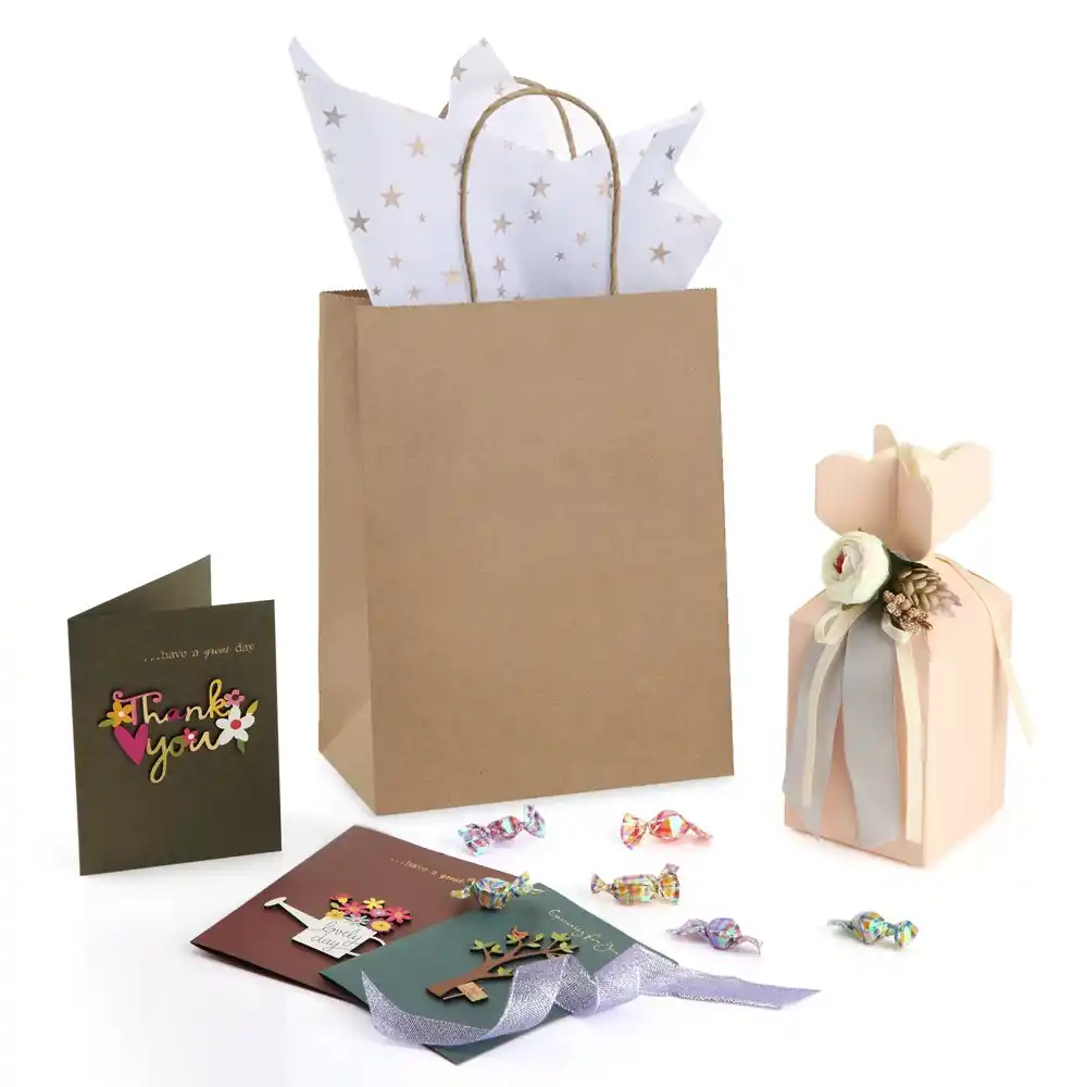 classic kraft paper bag candy tote bags portable gift bags party