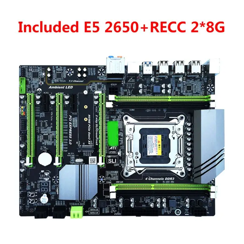 X79T LGA2011 Desktop Computer Motherboard E5 2650 CPU 2x8GB DDR3 RECC Memory M5TB
X79T LGA2011 Desktop Computer Motherboard E5 2650 CPU 2x8GB DDR3 RECC Memory M5TB