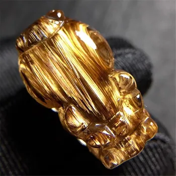 Real Natural Copper Rutilated Quartz Pendant PiXiu/Piyao For Women Men Luck Wealthy Gift 24x14x11mm Beads Crystal Gemstone AAAAA
Real Natural Copper Rutilated Quartz Pendant PiXiu/Piyao For Women Men Luck Wealthy Gift 24x14x11mm Beads Crystal Gemstone AAAAA