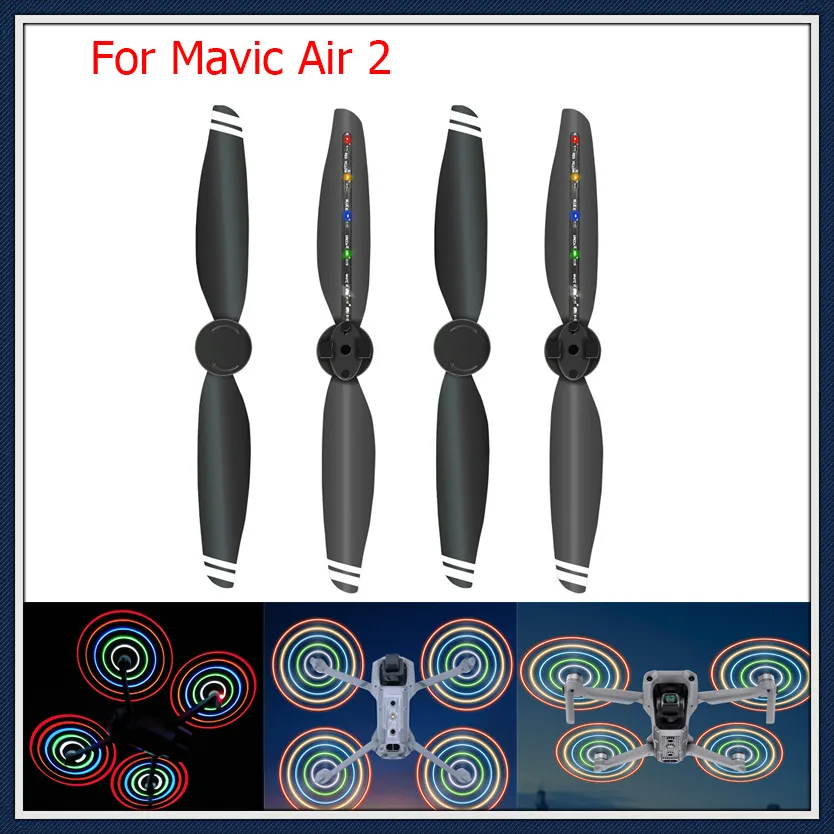 Mavic Air 2 LED Lights Flash Propeller 7238 Rechargeable Propeller Night Flying For DJI Mavic Air 2 Propeller Drone Accessories
Mavic Air 2 LED Lights Flash Propeller 7238 Rechargeable Propeller Night Flying For DJI Mavic Air 2 Propeller Drone Accessories