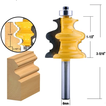 New 5Pc 8Mm Shank Casing&Base Molding Router Bit Set Cnc Line Knife Woodworking Cutter Tenon Cutter For Woodworking Tools
New 5Pc 8Mm Shank Casing&Base Molding Router Bit Set Cnc Line Knife Woodworking Cutter Tenon Cutter For Woodworking Tools