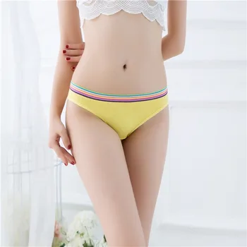 New style interest thong seven colors rainbow belt pure cotton breathable low waist women's underpants sexy panties women 
New style interest thong seven colors rainbow belt pure cotton breathable low waist women's underpants sexy panties women