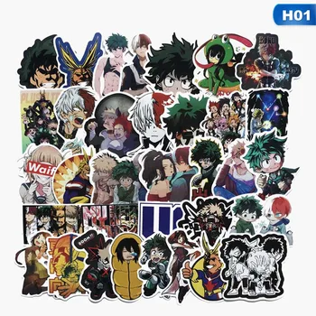 

70/73pcs My Hero Academia Suitcase Stickers Laptop Skateboard Izuku Midoriya Might Boku No Hero Academia Anime Character Decals