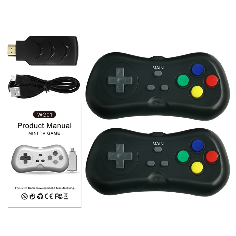 Wireless Receiver HDMI Mini TV Game Machine 200 Doubles Classic Game 2.4G HD Wireless Controller
Wireless Receiver HDMI Mini TV Game Machine 200 Doubles Classic Game 2.4G HD Wireless Controller