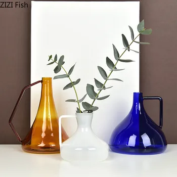 MINIMALIST ART GLASS VASE CREATIVE SHAPE HYDROPONICS VASES FOR FLOWERS ARTIFICIAL FLOWER ORNAMENTS HOME DECORATION MODERN
MINIMALIST ART GLASS VASE CREATIVE SHAPE HYDROPONICS VASES FOR FLOWERS ARTIFICIAL FLOWER ORNAMENTS HOME DECORATION MODERN