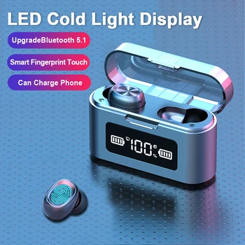 Wireless Earphone TWS Wireless Bluetooth Headphone LED Display With 1200mAh Power Bank Headset Touch operation Bluetooth 5.1
Wireless Earphone TWS Wireless Bluetooth Headphone LED Display With 1200mAh Power Bank Headset Touch operation Bluetooth 5.1